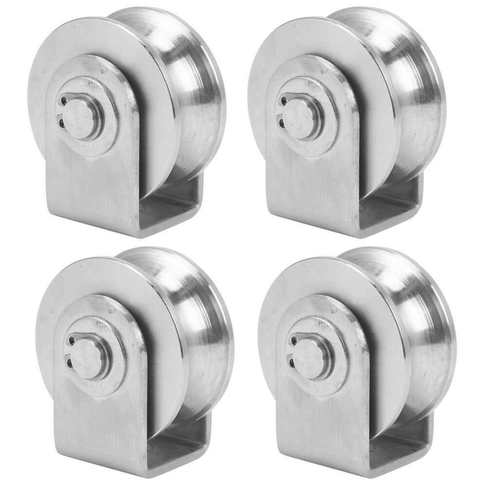 4X 2 Inch Roller Wheel Bearings U Groove Pulley Wh 4852707552414