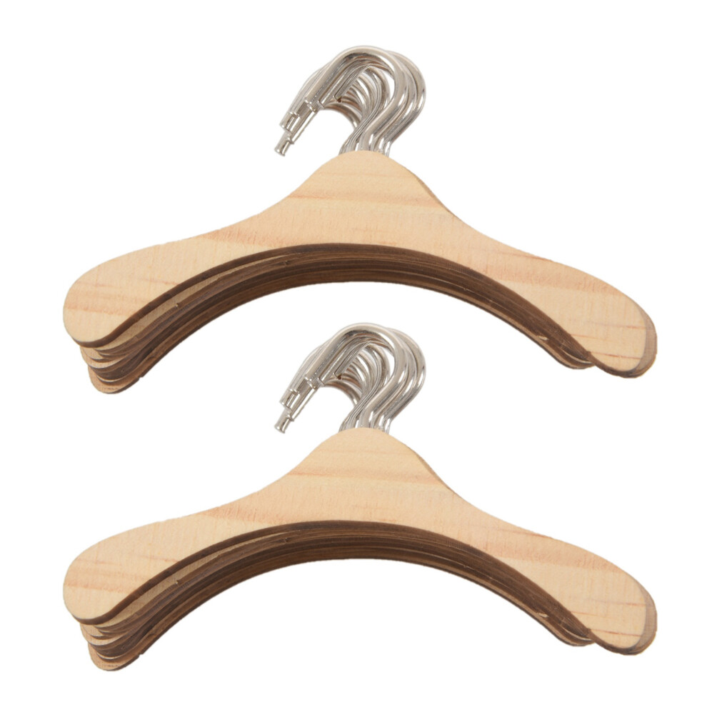 20Pcs Wooden Hanger For 1/4 Bjd Dolls 4852707549513