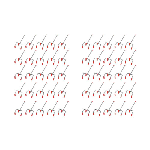 50Pcs 100Mm Pegboard Hooks Slat Wall Retail Displa