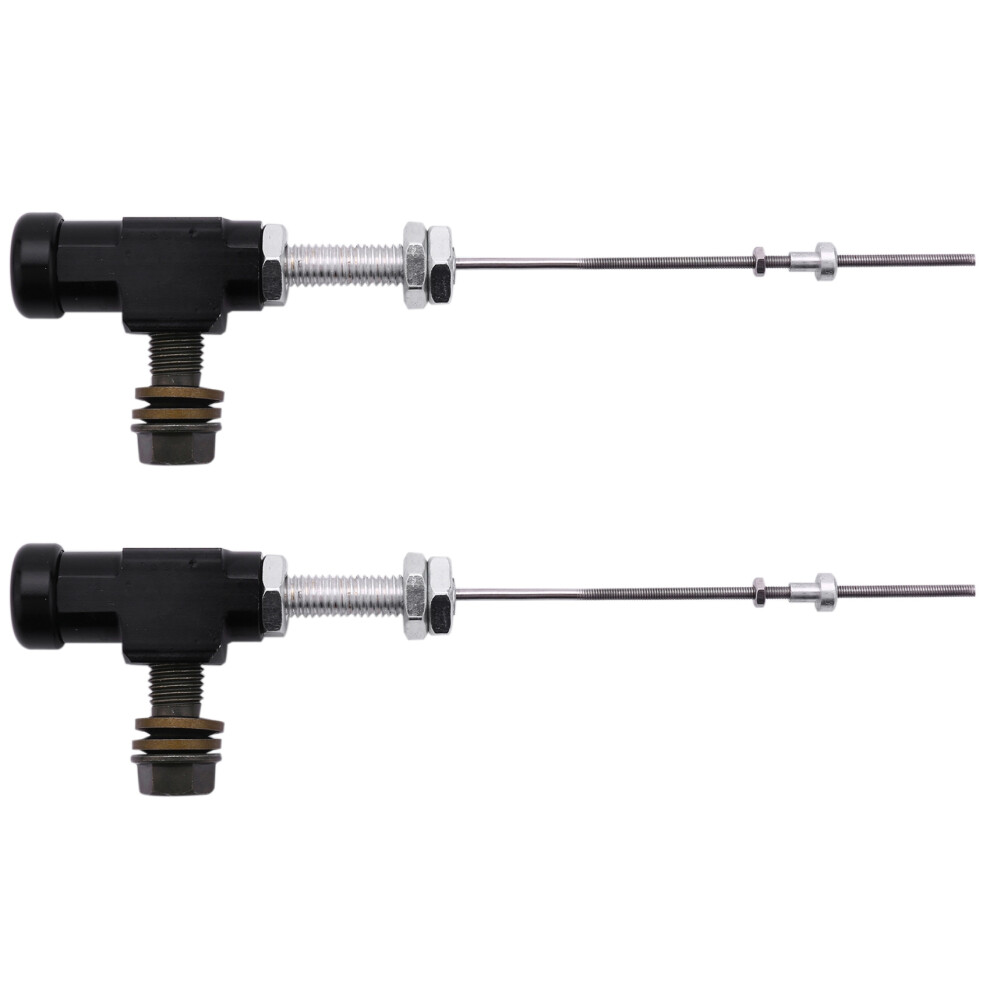 2X Hydraulic Clutch Master Cylinder Rod Brake Pump Black Semoic
