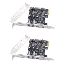 2X Type C USB 3.2 Gen1 5Gbps PCIE Card Adapter PCI