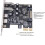2X Type C USB 3.2 Gen1 5Gbps PCIE Card Adapter PCI 7