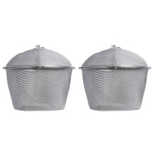 2X Extra Large Stainless Steel Twist Lock Mesh Tea