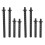 8x Model Car Shell Column L70Mm/110Mm Front Rear B 2