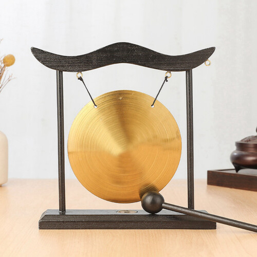 2X Mini Desktop Gong Table Wind Chime Percussion I 2
