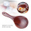 2X Teak Wood Spoon Natural Solid Rice Wooden Paddl 3