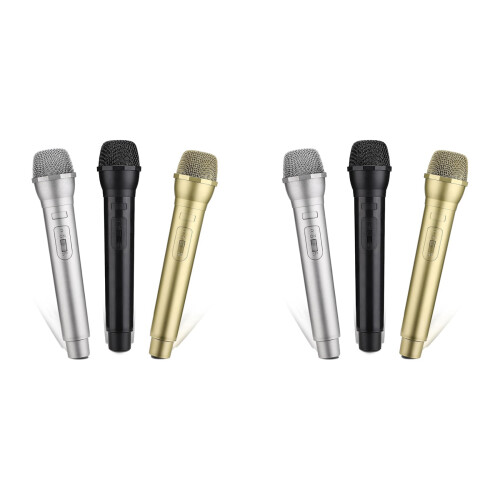 6 PCS Microphone Prop, Plastic Prop Microphone, Mi 1