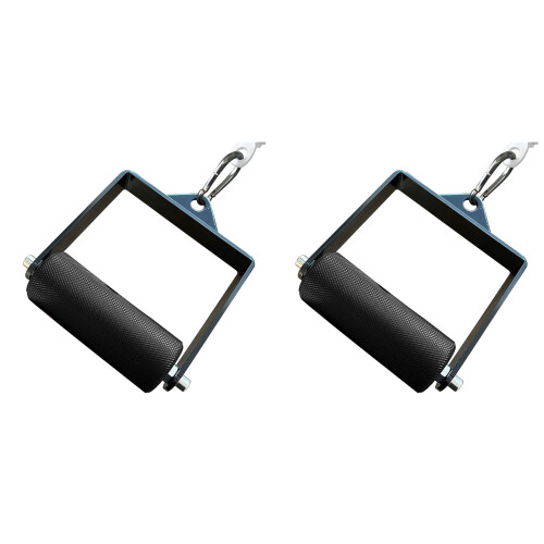 2X Gym Lat Pull Down Pulley Cable Machine Handle A 1