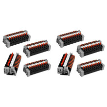 Pack of 80 DIN Rail Terminals,0.08-4 Mm² -211 Term