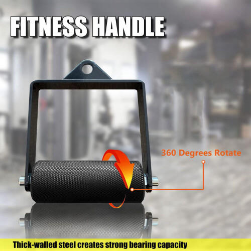2X Gym Lat Pull Down Pulley Cable Machine Handle A 2