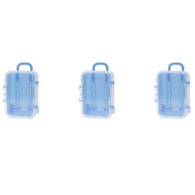 3X Blue Mini Roller Travel Suitcase Candy Box Pers