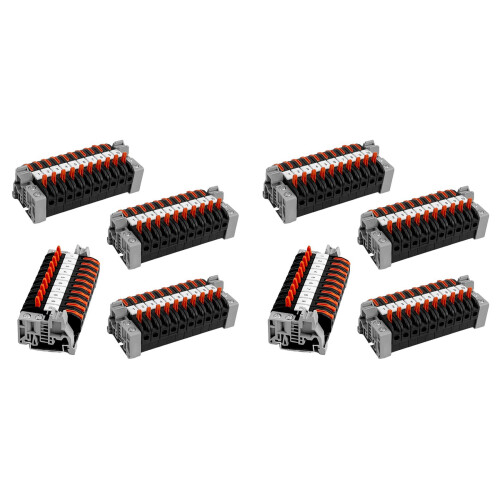Pack of 80 DIN Rail Terminals,0.08-4 Mm² -211 Term 1