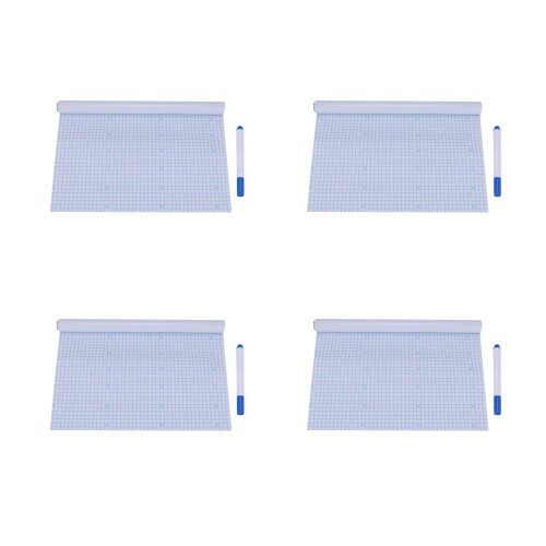 4X Peel and Stick Whiteboard PVC Chalkboard Wall S 1