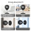 2X Desktop Boxing Punching Bag Stress Relief Speed 6