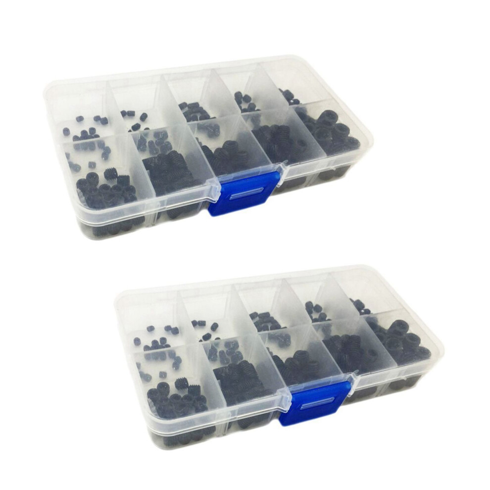 400Pcs M3 M5 M6 M8 Hex Head Socket Grub Screw Set 4852707559420