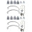 2X Steel Leaf Spring Suspension Set for B14 B16 B2 1