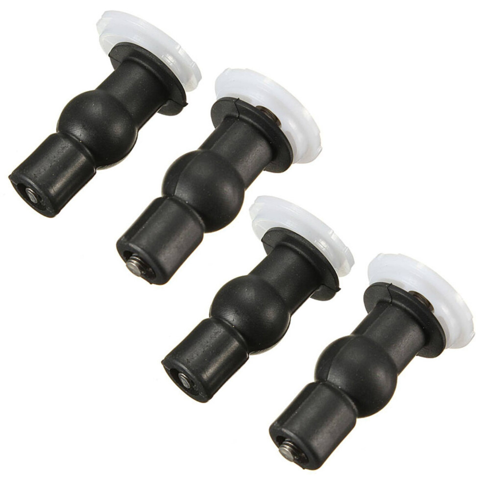 2 Pair Of Screws For Toilet Seat Lid Cover Black 4852707562673