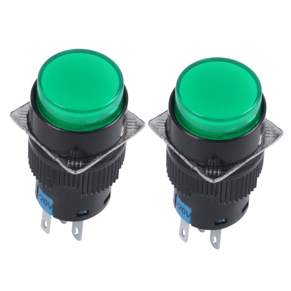 2X Ac 250V 5A Spdt 1No 1Nc 5 Pins Latching Green P 4852707567654