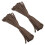 2X 100Ft 550 Cord para chute Survival - Brown 2