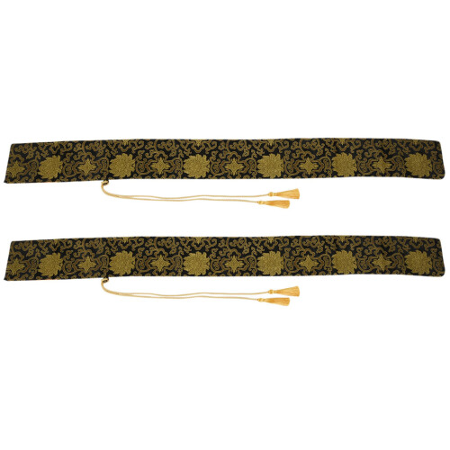 2X Katana Sword Bag Case for Samurai Wakizashi Tan