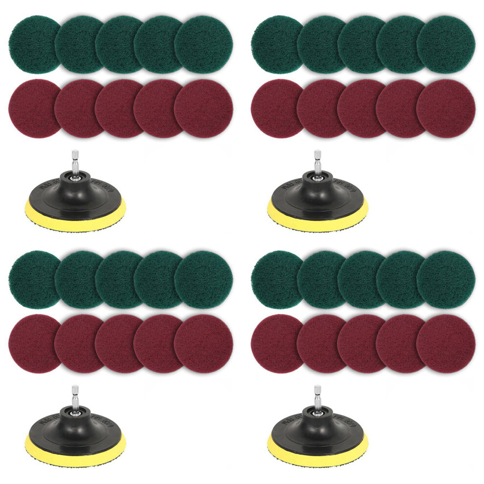 44Pcs Power Scrubber Brush Set Polishing Pad For D 4851338558987