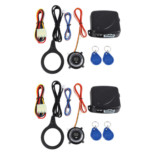 2X Smart RFID Car Alarm System Push Engine Stop Bu