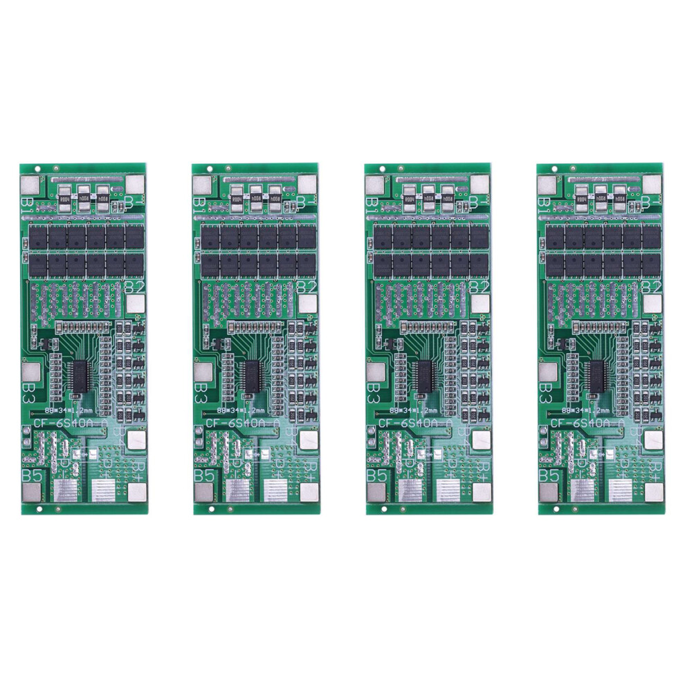 4X 24V 6S 40A 18650 Li-Ion Lithium Battery Protect 4854184467717