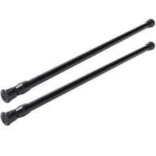 2X Spring Extendable Loaded Curtain Rail Pole Tele