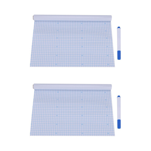 2X Peel and Stick Whiteboard PVC Chalkboard Wall S