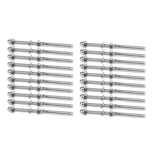 100 Pcs Stainless Steel Handrail Railing Cable Ten 1