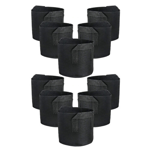 Fabric Pots Container, 10 Pack 3 Gallon Plant Grow