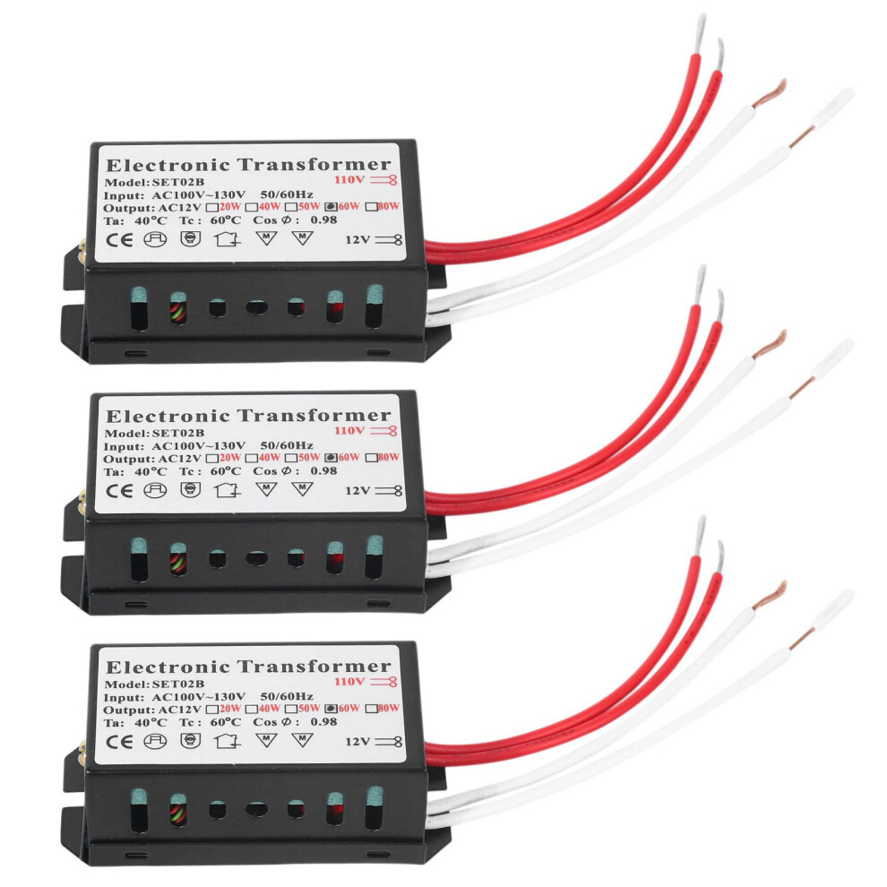 Photos - Other Electrical Equipment 3X 110V to 12V 60W Halogen Light Power Supply Conv