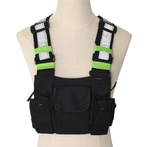 2X Radios Pocket Radio Chest Harness Front Pack Po 2