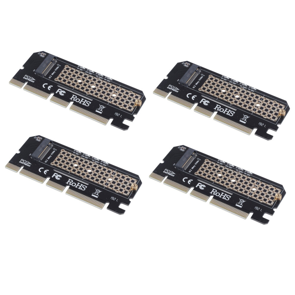 4X M.2 Nvme Ssd Ngff To Pcie 3.0 X16 Adapter M Key 4852707572931