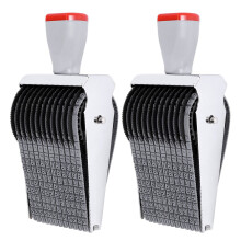 2X Multipurpose 12 Digit Alphabet Rolling Rubber S