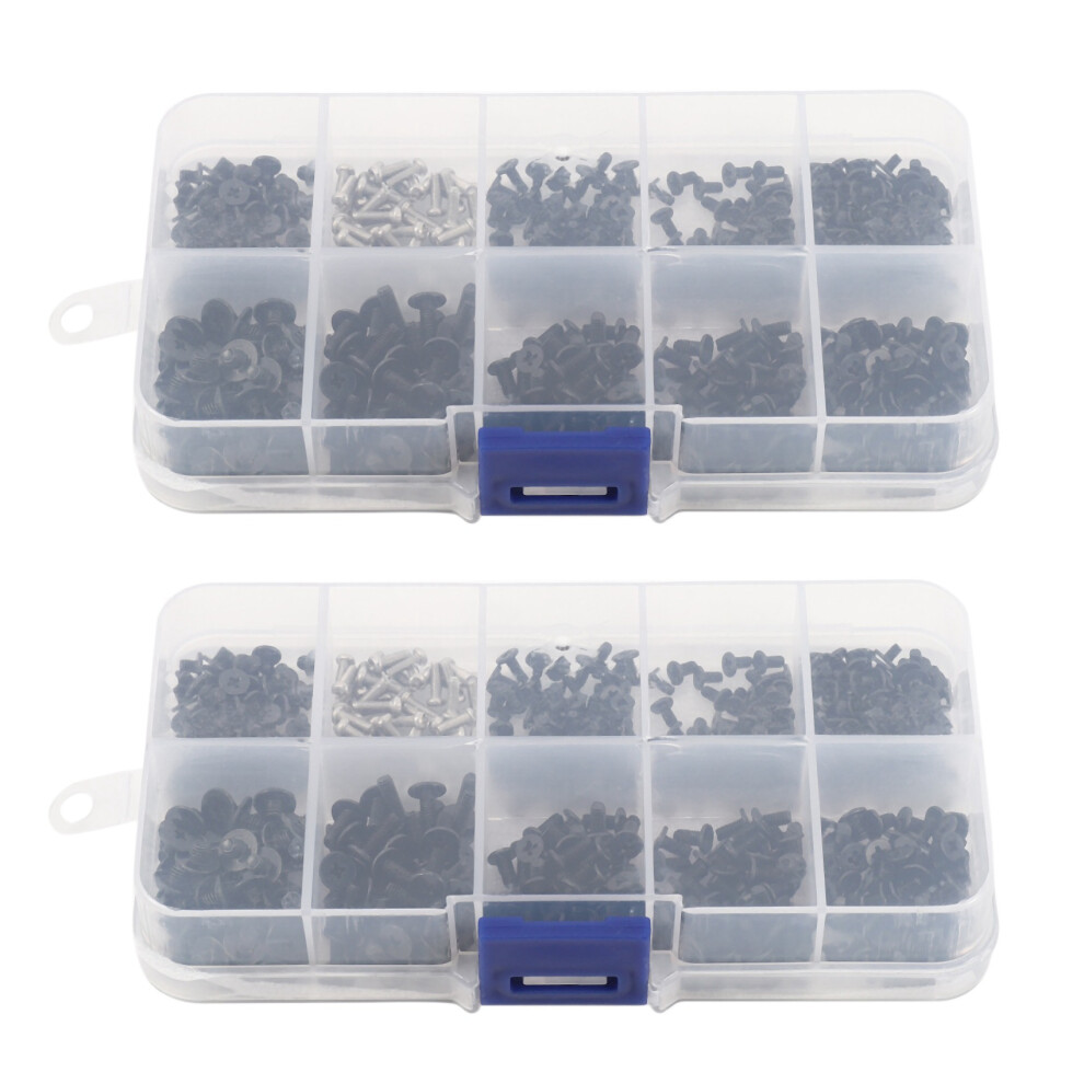 1000Pcs M2 M2.5 M3 Km Screw Flat Head Screws Lapto 4854184463702