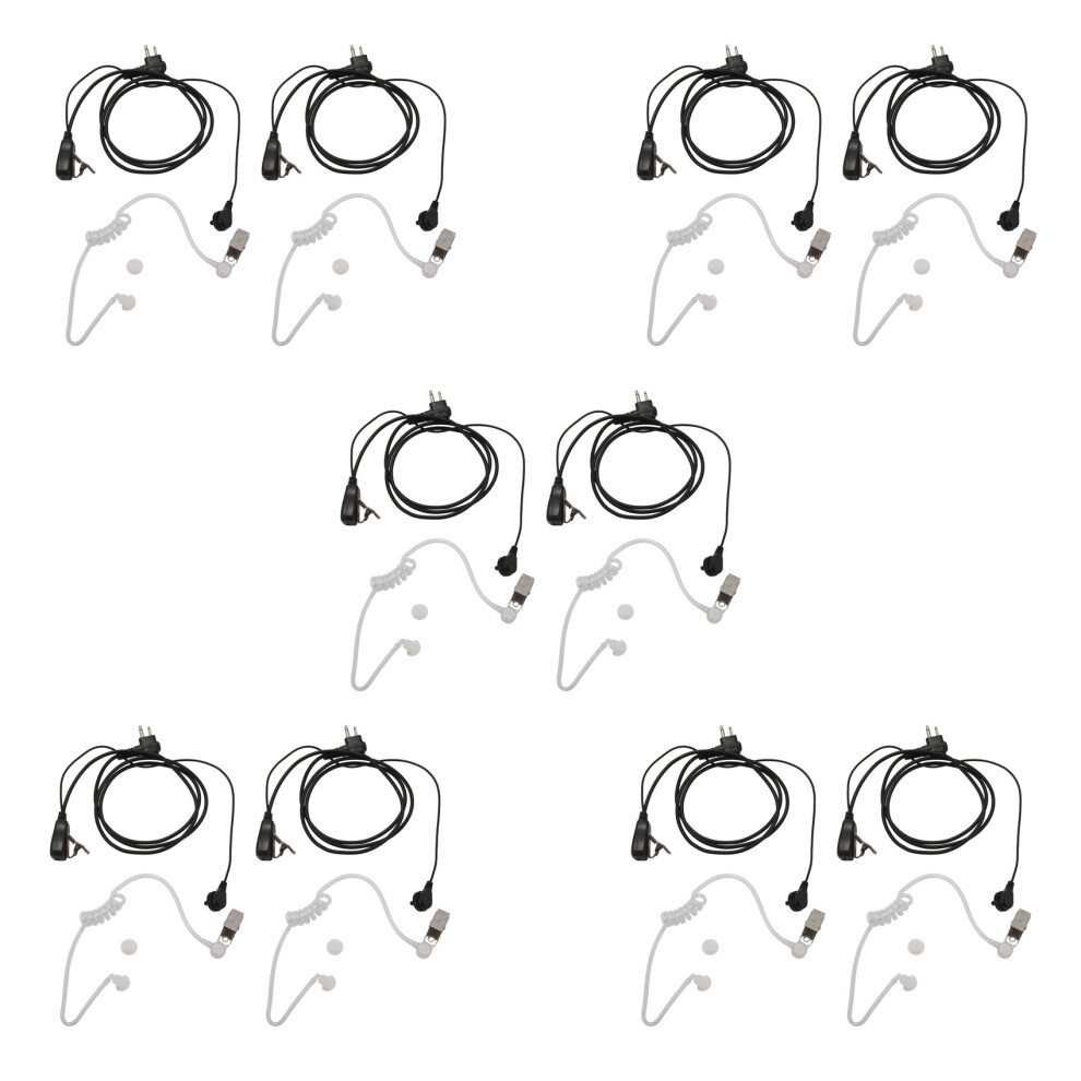 10Pack Style 2Pin Covert Acoustic Tube Earpiece Pt 4854184479963
