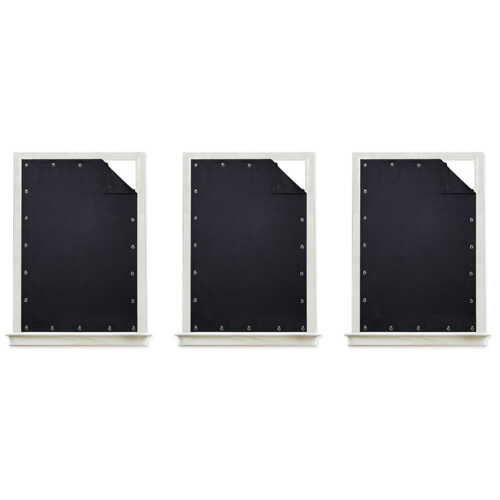 3X Temporary Blackout Blind Curtain for Window Adj