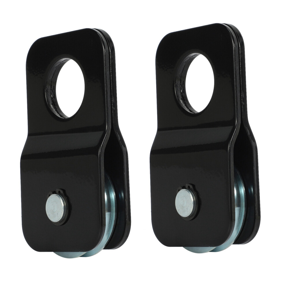 2X Winch Snatch Block Pulley Heavy Duty 4 Ton (800 Black 4852707575307