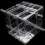 3X Big Size Plastic Clear Heart Square Watermelon 4