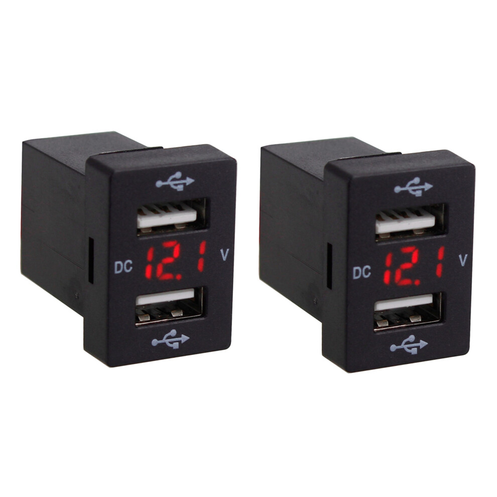 2X 12V Car Charger With Fuse For 5V 4.2A Charging 4852707575529