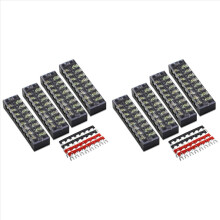 8 Pc 8P Terminal Block, Shorting Bar, TB1505 Flame