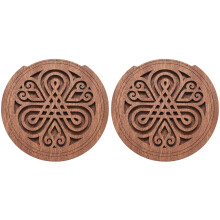 2X Guitar Wooden Soundhole Sound Hole Cover Block