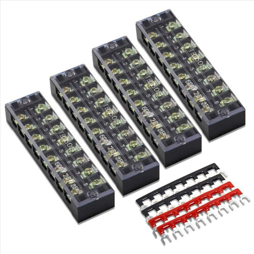 8 Pc 8P Terminal Block, Shorting Bar, TB1505 Flame 2