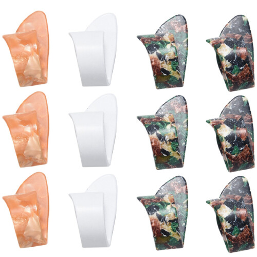 12 Pieces Thumb Finger Guitar Pick Celluloid Media 1