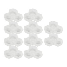 10Pcs Path Mold Maple Leaf Concrete Manually Plast