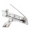 2X Quartz Movement with Brooch Pin 4