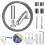 2X Wall Mount Curtain Wire Rod Set for Art Display 5