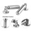 2X Wall Mount Curtain Wire Rod Set for Art Display 3