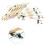 20 Pack Solid Finish Wooden Trousers/Skirt Hangers 6